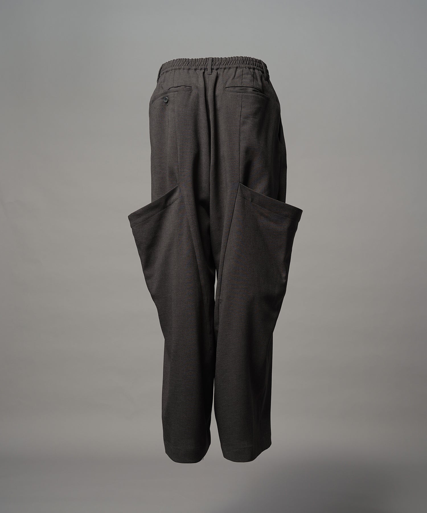 Linen Mix Slab Side Big Pocket Prime-Wide Pants