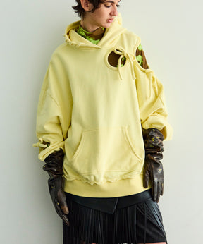 [25AUTUMN PRE-ORDER] Side Gathers Vegan Leather Long Gloves