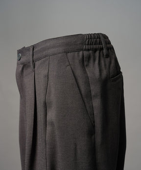 Linen Mix Slab Side Big Pocket Prime-Wide Pants