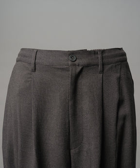 Linen Mix Slab Side Big Pocket Prime-Wide Pants