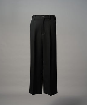 4種顏色Chambray可洗的羊毛整個Prime One Tuck寬褲子