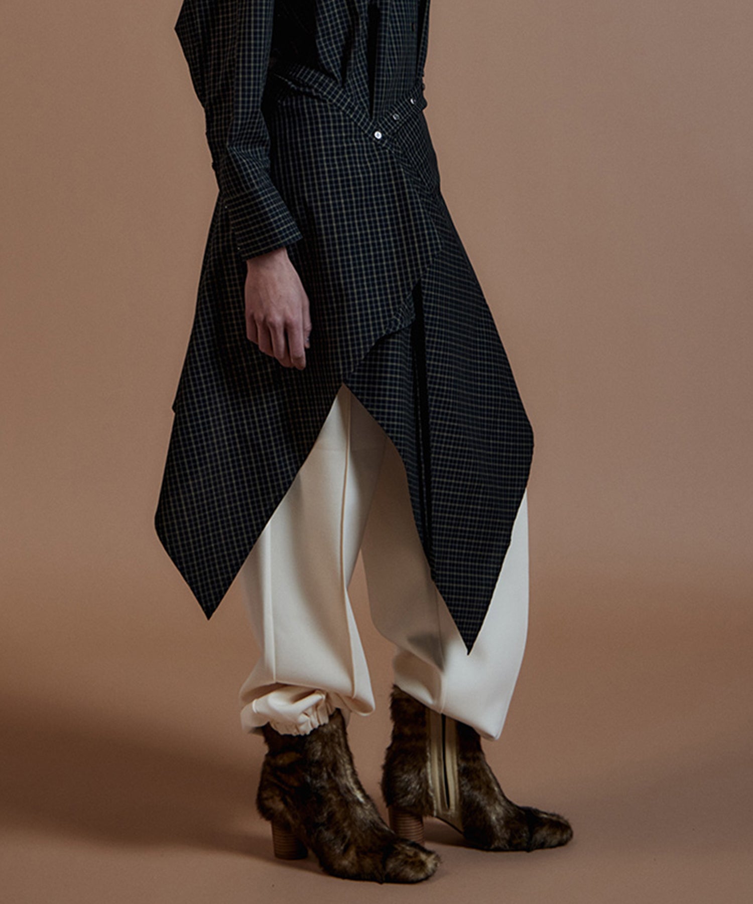 Fur-Like Square Short Boots