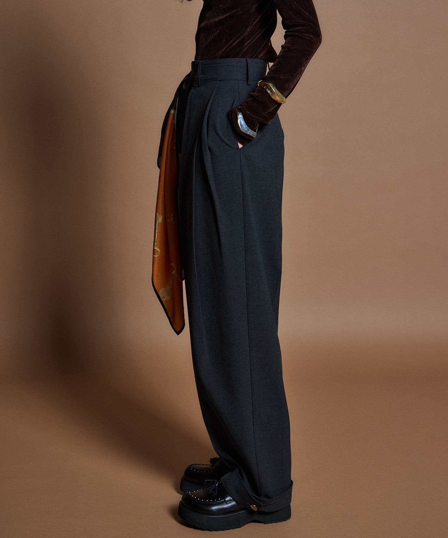 【26WINTER PRE-ORDER】Wide Tuck Pants