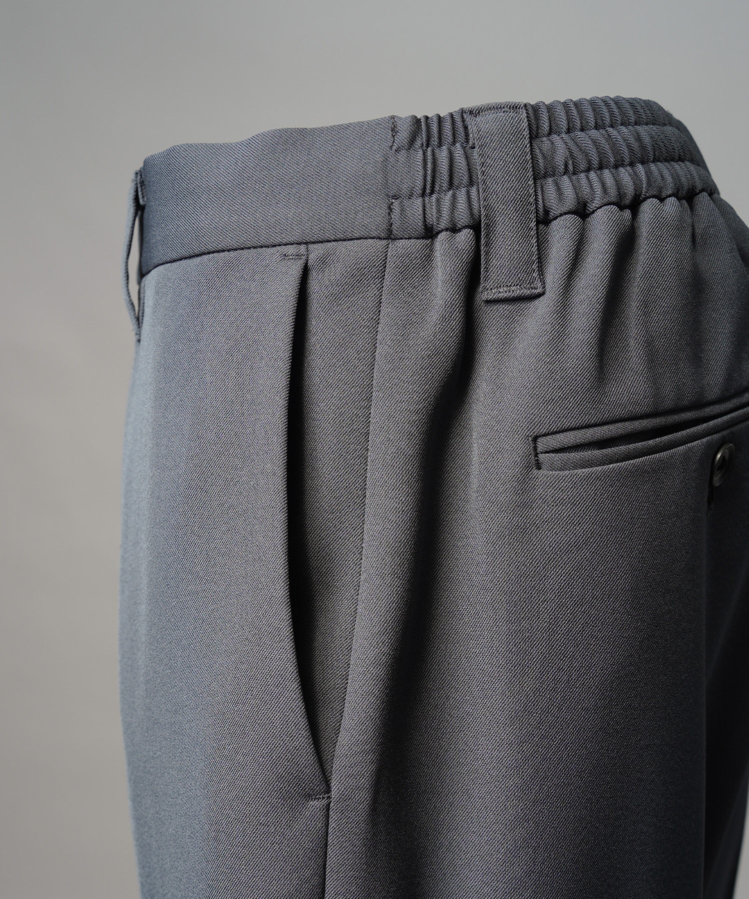 4 Colors Chambray Washable Wool Peaked Lapel Double Breasted Jacket