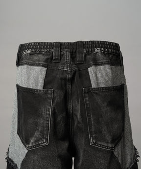 4 Colors Chambray Washable Wool Peaked Lapel Double Breasted Jacket