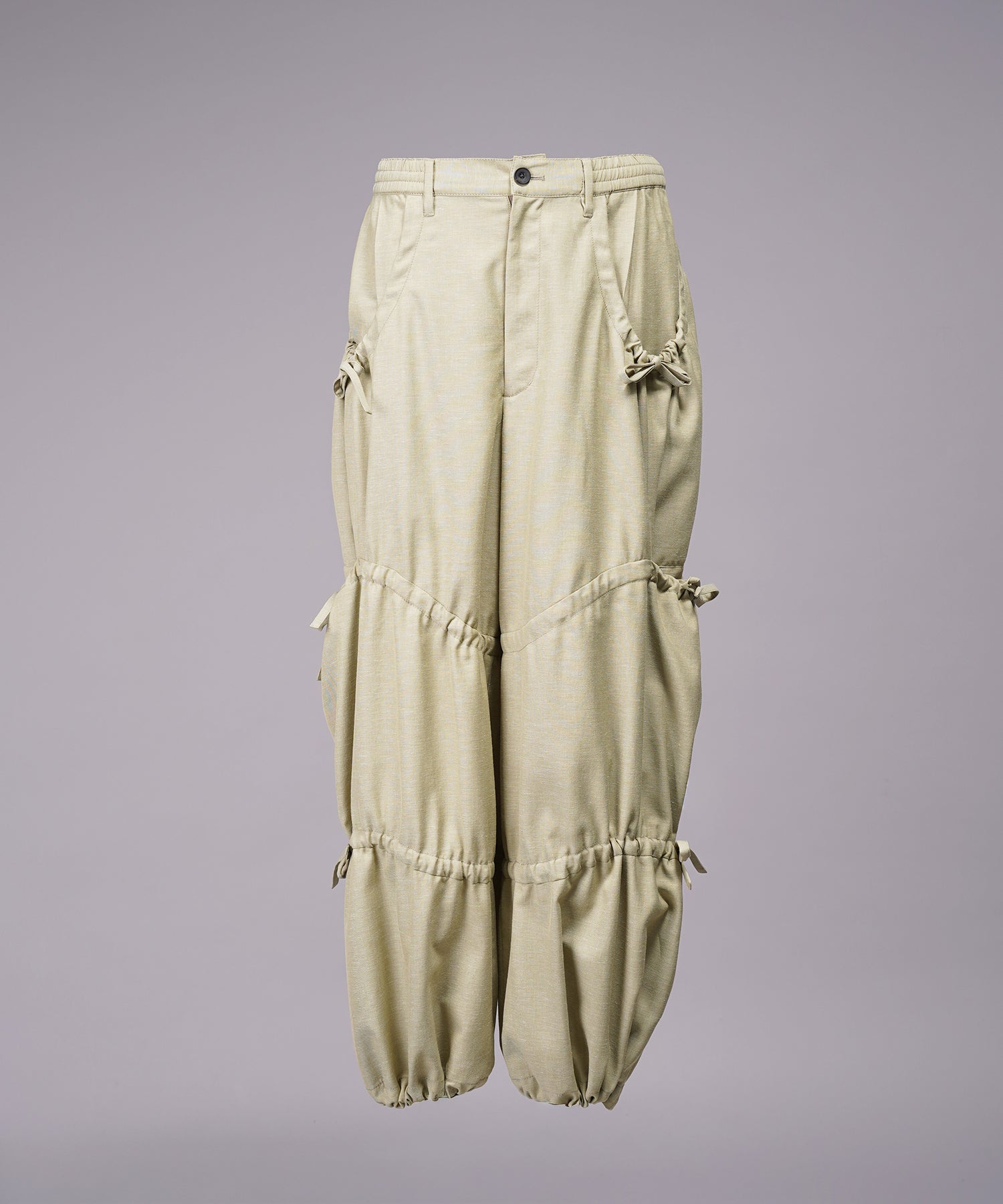 [26SS PRE-ORDER] Airy Striped Gabardine Prime-Wide Two-tuck Pants