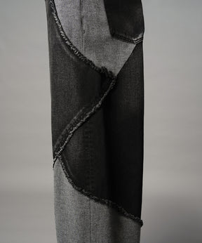 4 Colors Chambray Washable Wool Peaked Lapel Double Breasted Jacket