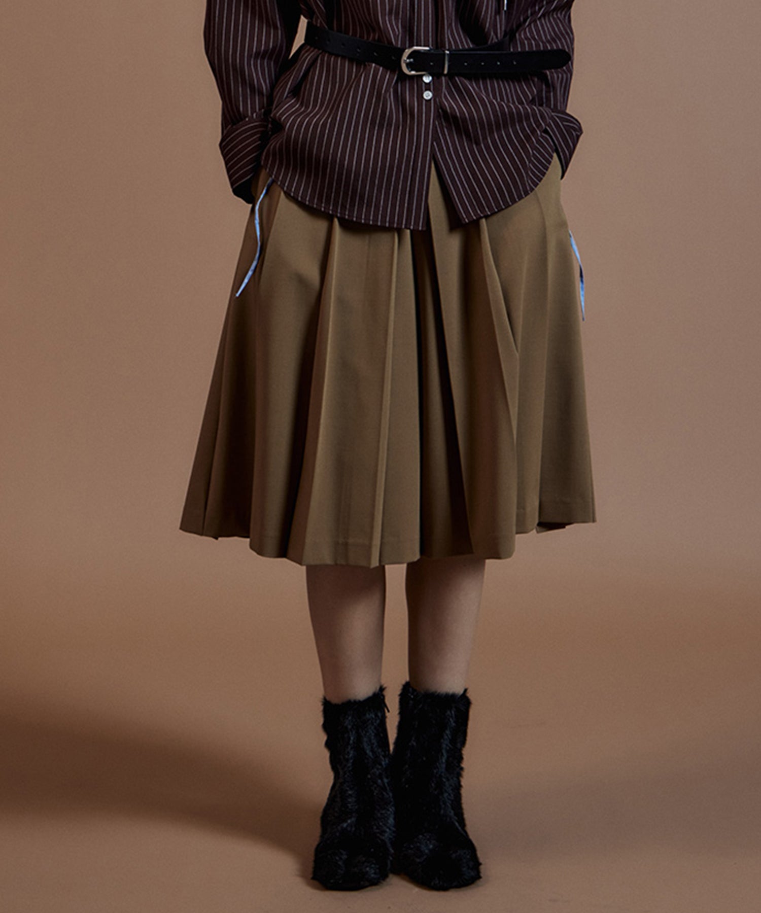 Fur-Like Square Short Boots
