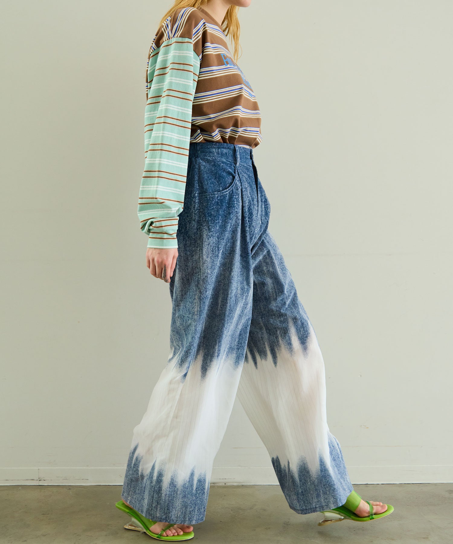 [26SPRING预购]植绒牛仔裤