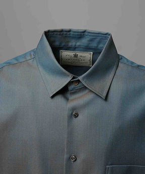 4 Colors Chambray Washable Wool Prime-Over Regular Collar Shirt
