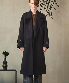 Super140s Prime-Over Melton Double Breasted Coat