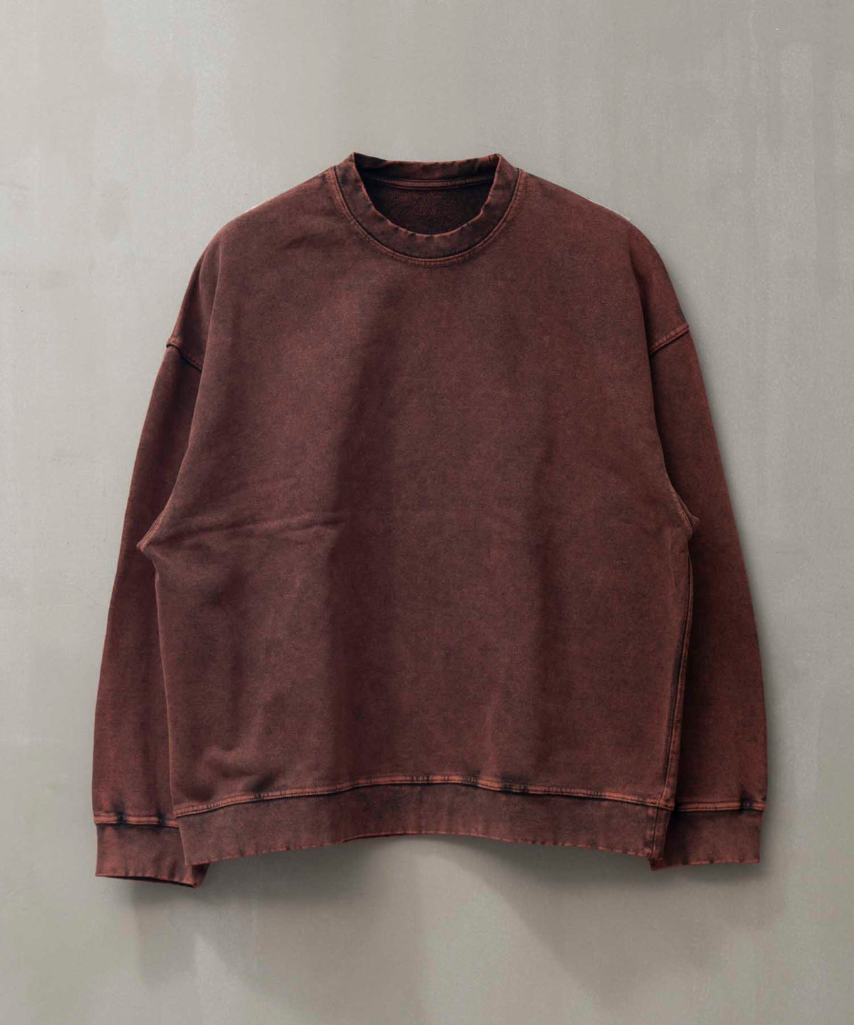 【23AW PRE-ORDER】Chemical Over-Dye Heavy-Weight Sweat Prime-Over Crew Neck Pullover