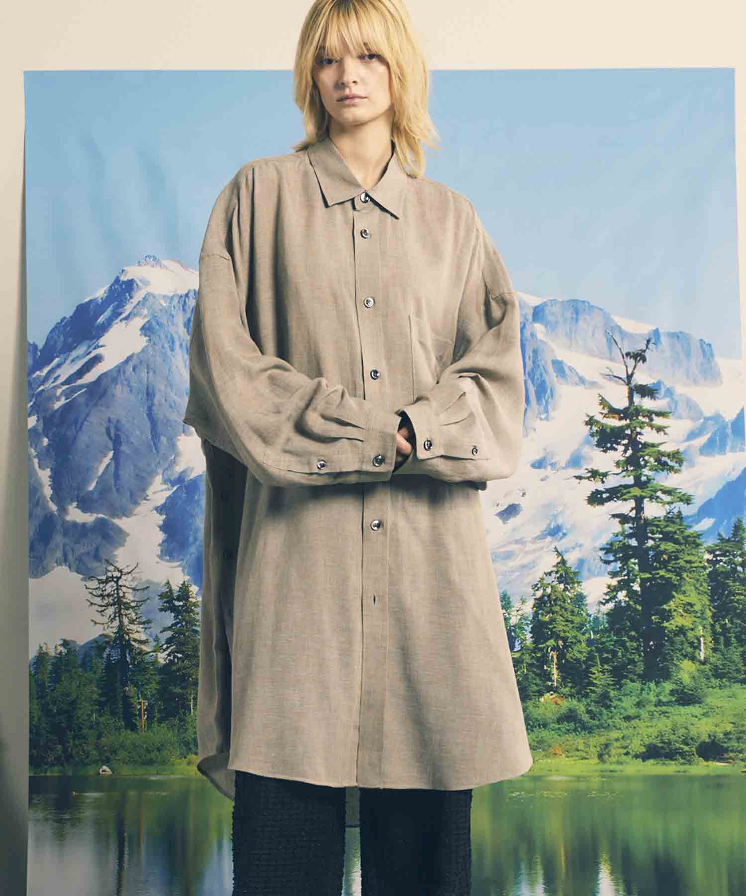 【1/17（金）12:00販売開始】【LIMITED EDITION】Prime-Over Maxi Shirt Coat