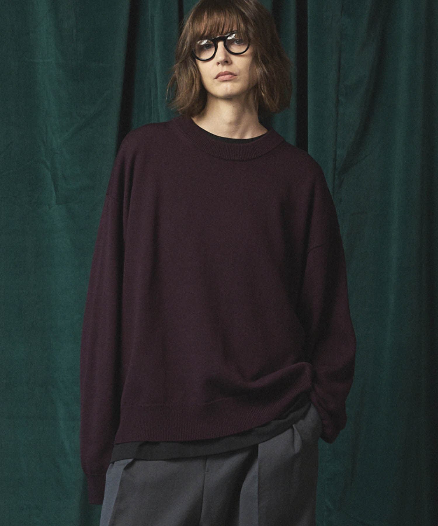 [25AW PRE-ORDER] Cashfeel Extra Fine Merino Wool Prime-Over Crew Neck Knit Pullover
