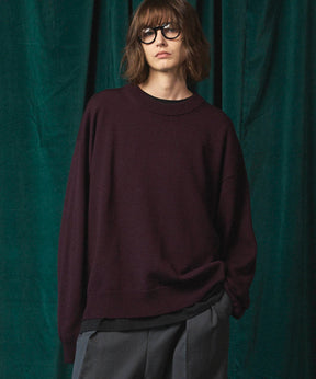 [25AW PRE-ORDER] Cashfeel Extra Fine Merino Wool Prime-Over Crew Neck Knit Pullover