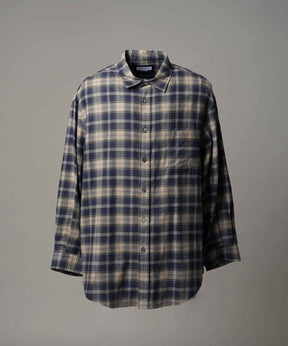 [意大利死库织物] Prime-Over常规衣领衬衫外套