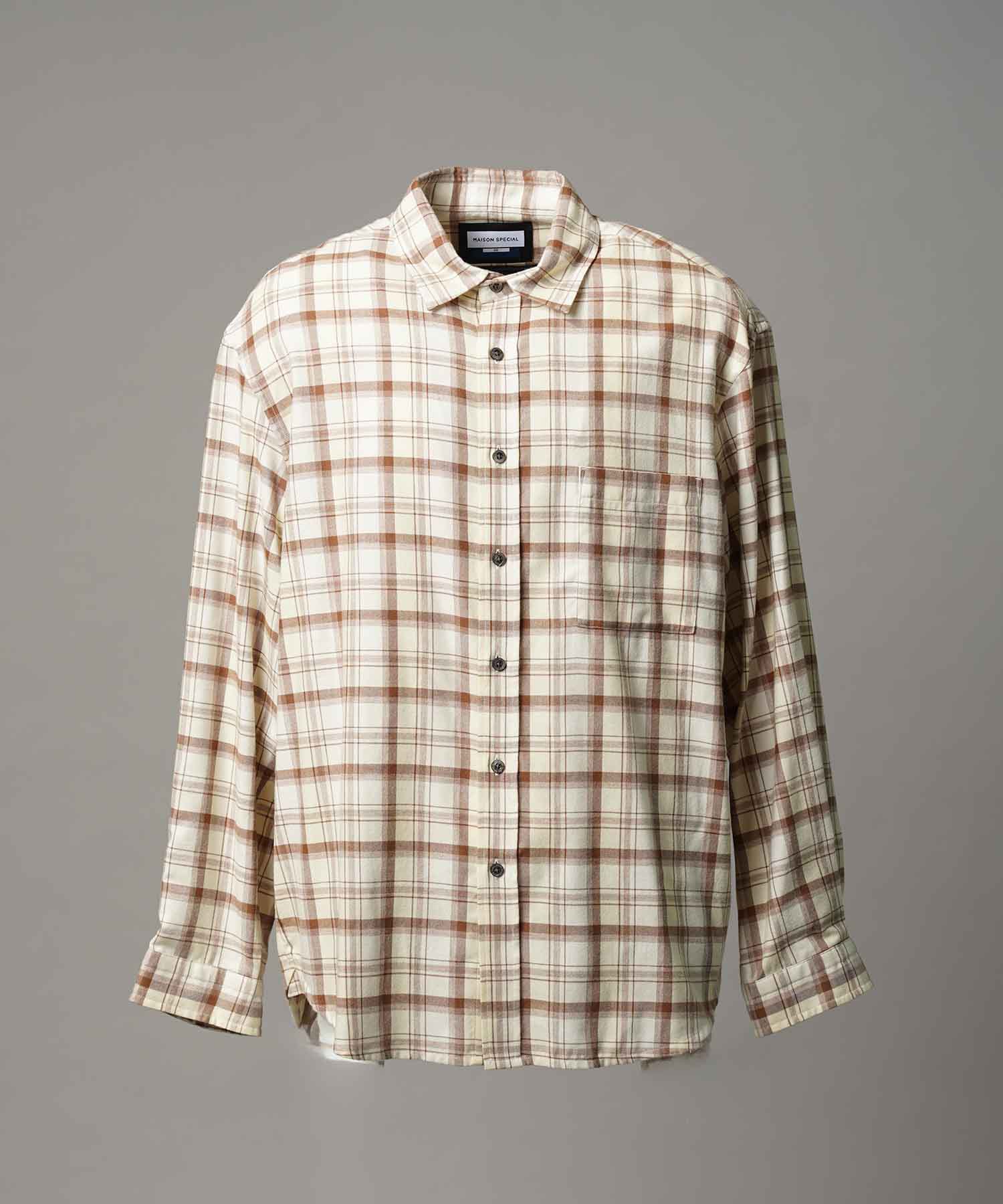 [意大利死库织物]原始的常规领绒布衬衫