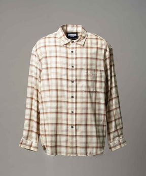 [意大利死库织物]原始的常规领绒布衬衫