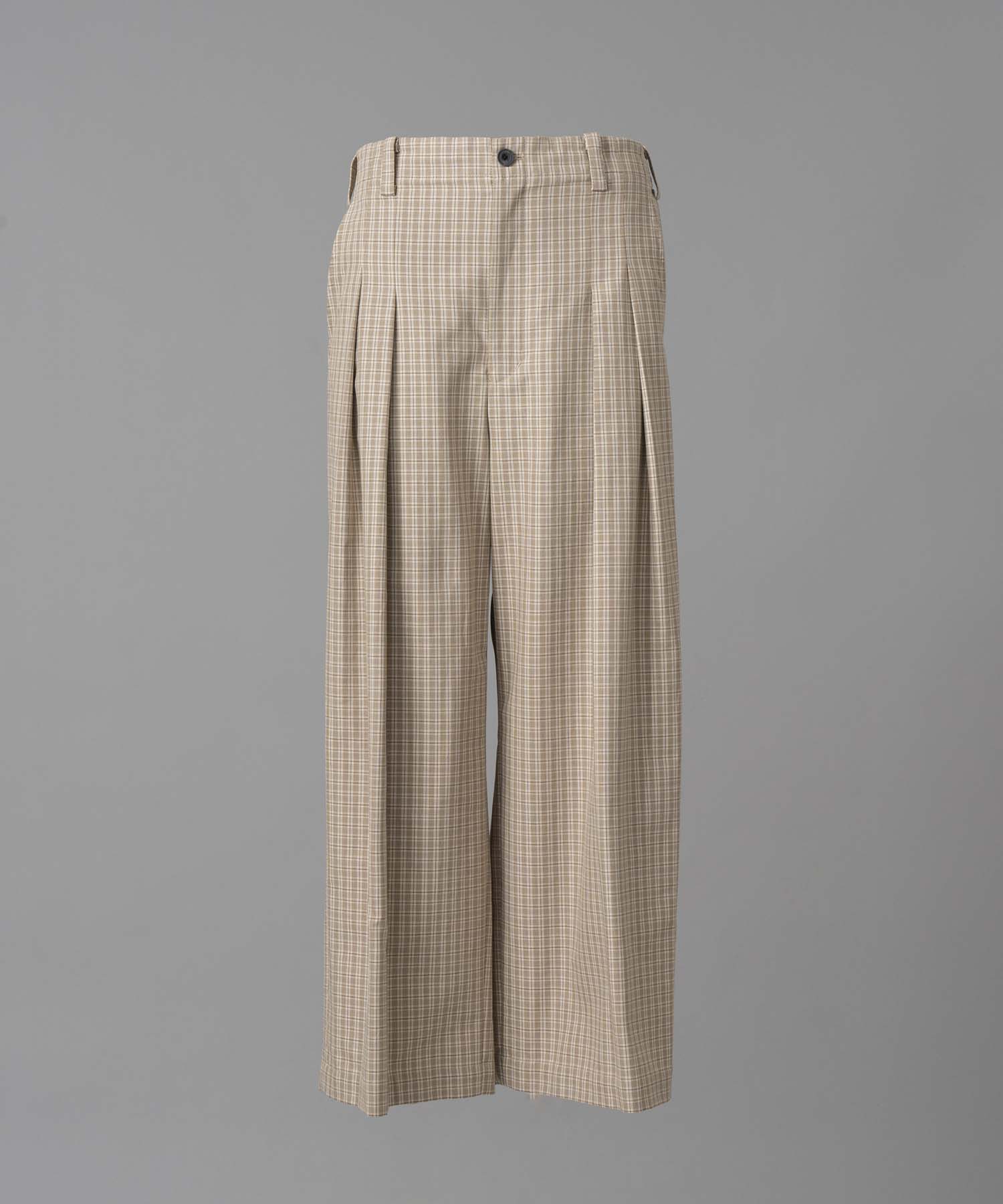 【Italian Dead Stock Fabric】Prime-Wide Two-Tuck Pants