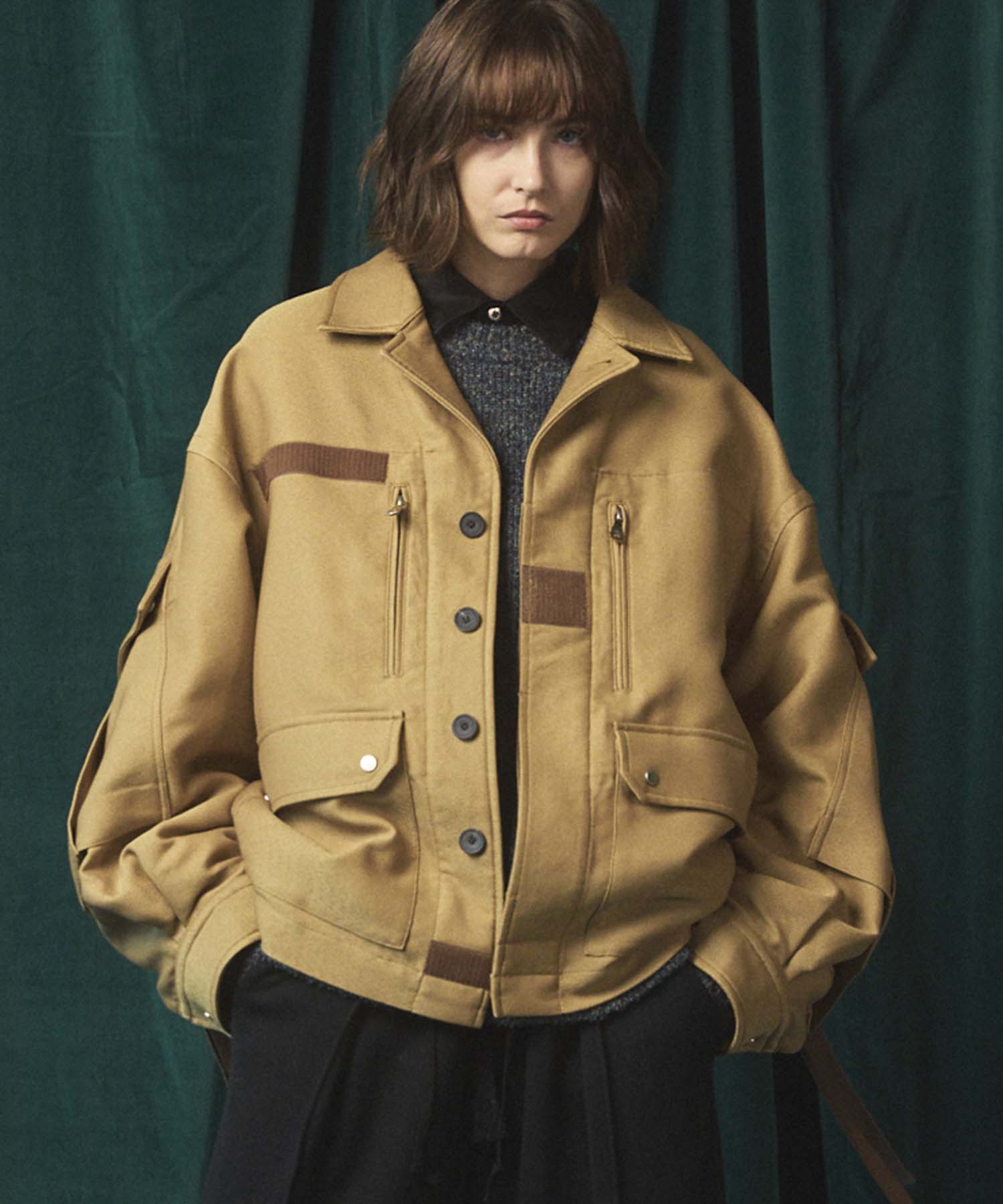 Prime-Over Cargo Big Poket Shirt Blouson