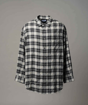 [意大利死库织物] Prime-Over常规衣领衬衫外套