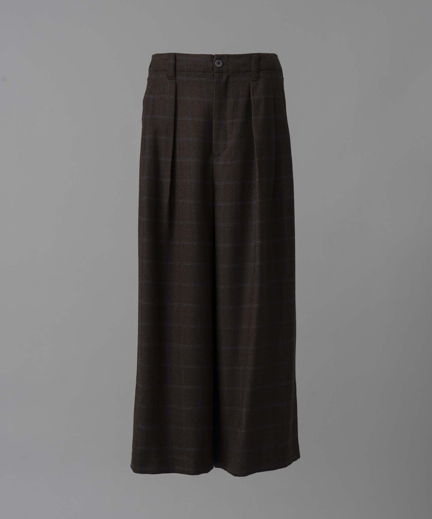 [Italian Dead Stock Fabric] Baggy Wide Pants