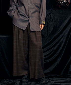 [Italian Dead Stock Fabric] Baggy Wide Pants