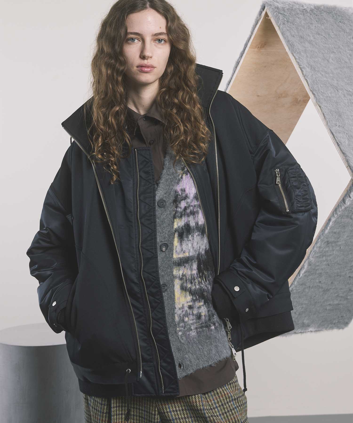 [24AW Pre-Order] Washed NYLON Prime-Over Metal Plate Blouson (Copy)