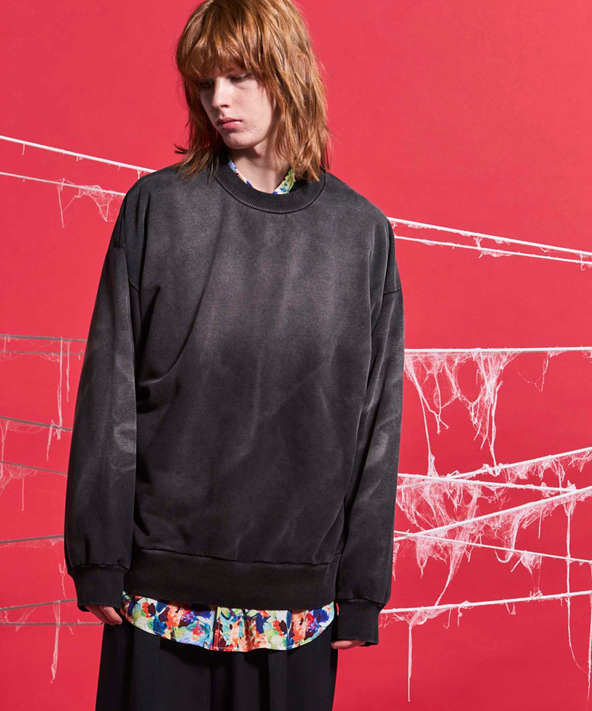 【24AW PRE-ORDER】Sandblasting Sweat Prime-Over Crew Neck Pullover