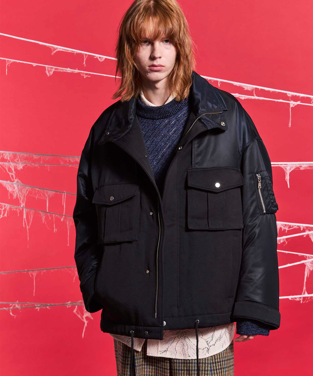 【24AW PRE-ORDER】Prime-Over Docking Military Blouson