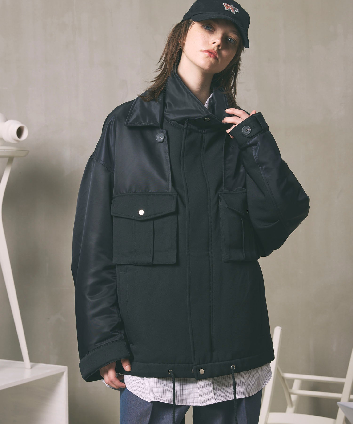 24AW PRE-ORDER】Prime-Over Docking Military Blouson