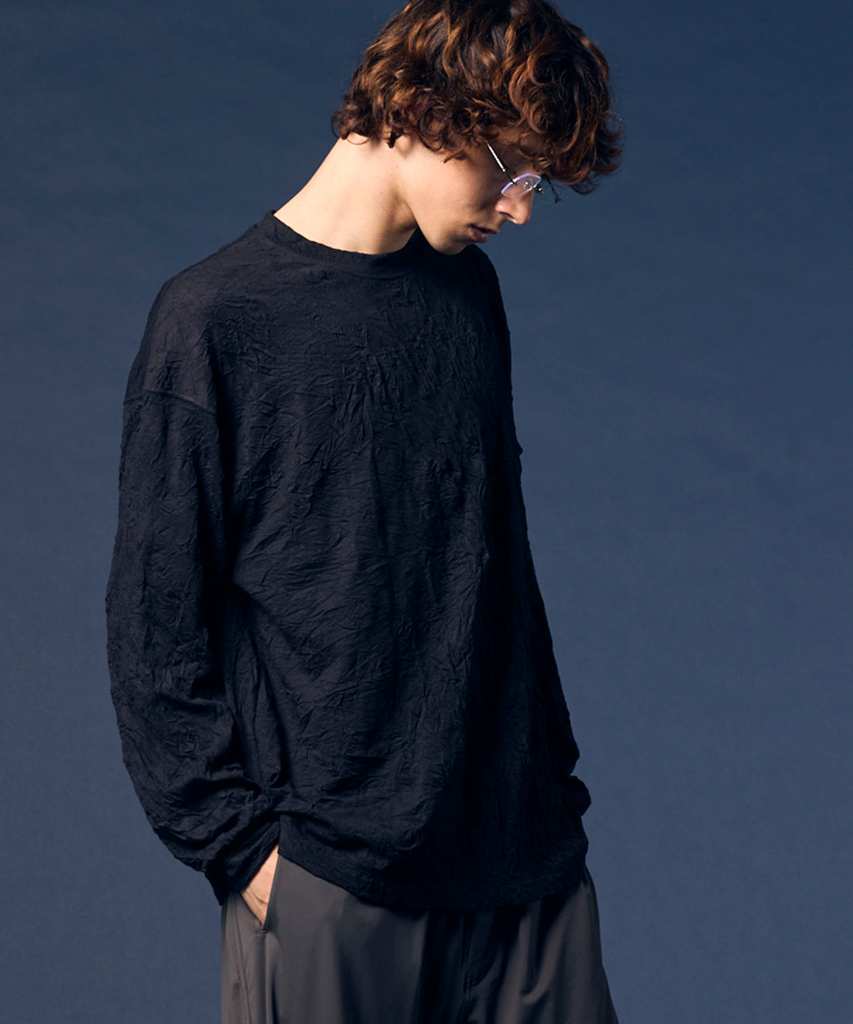 Catch Washer Processing Prime-Over Crew Neck Long Sleeve T-Shirt