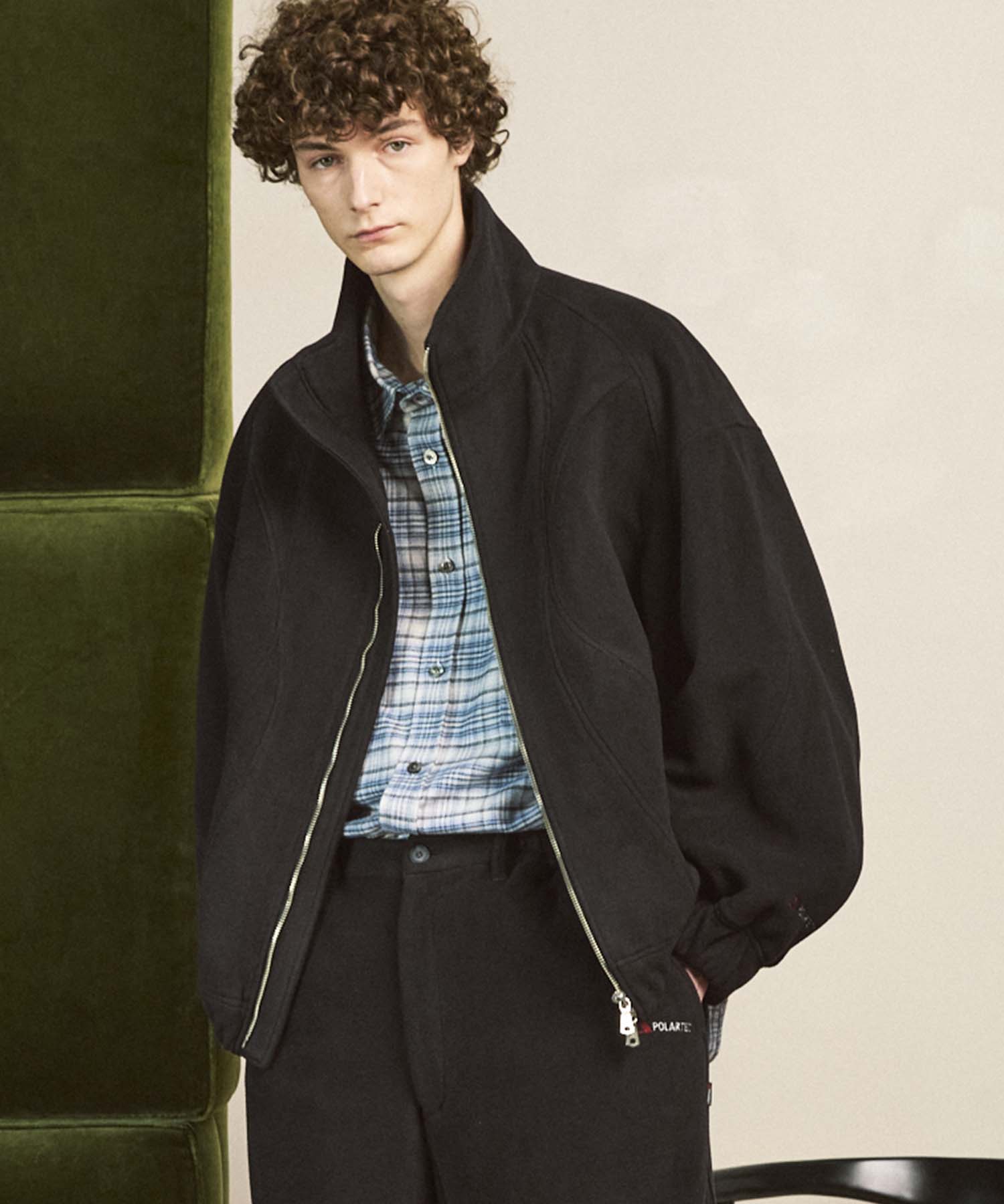 Prime-Over Denim Switching Blouson