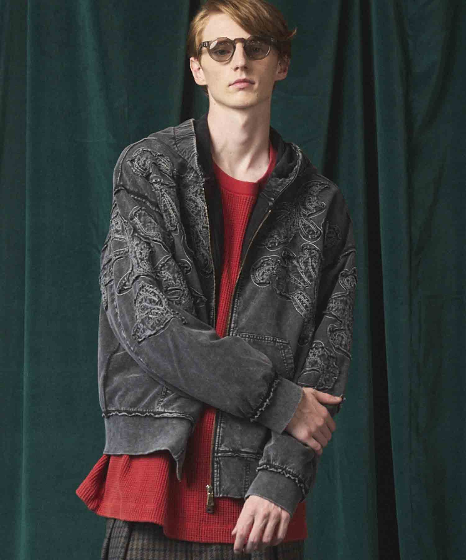 4 색 샹 브레이 세탁 가능한 양모 피크 라펠 더블 가슴 재킷