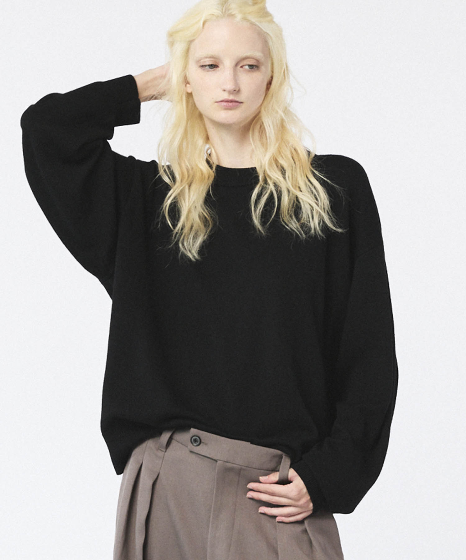 [25AW PRE-ORDER] Cashfeel Extra Fine Merino Wool Prime-Over Crew Neck Knit Pullover