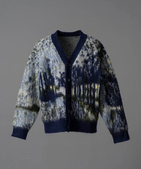 [24AW Pre-Order] Prime-Over Landscape Painting V-Neck Knit Cardigan