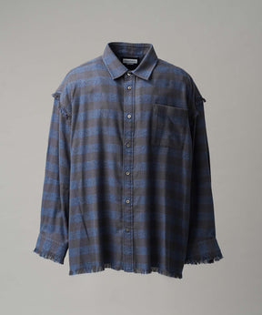 [Sales open at 12:00 pm on Saturday, September 13th] [Italian Dead Stock Fabric] Prime-Over Cut Off Shirts