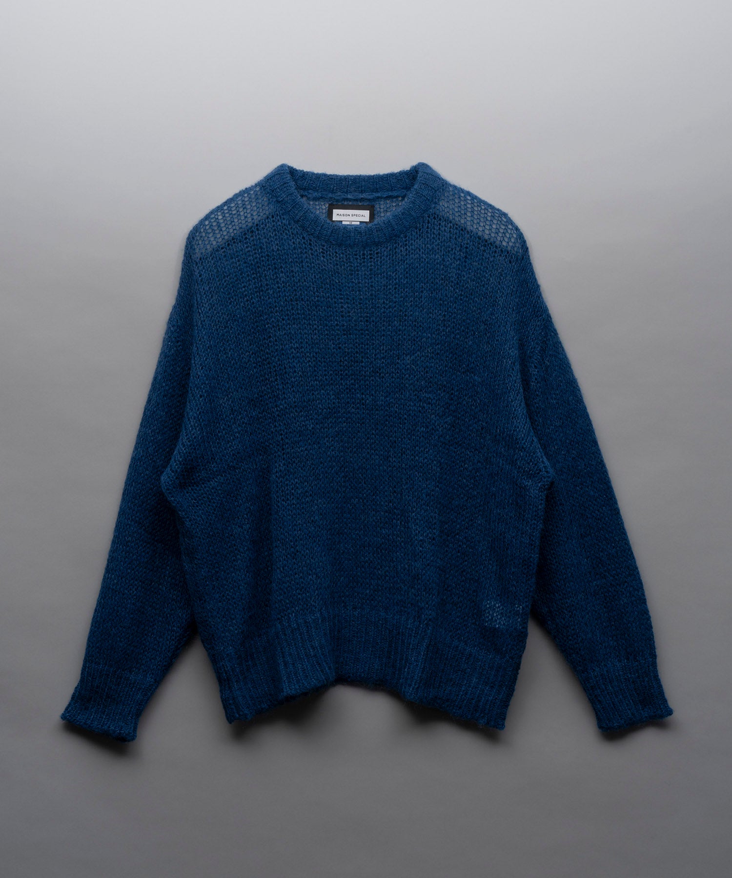 [24AW Pre-Order] Prime-Over Sheer Mohair Wool Knit Pullover