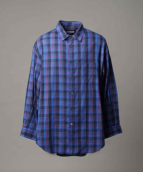 [意大利死库织物] Prime-Over常规衣领衬衫外套