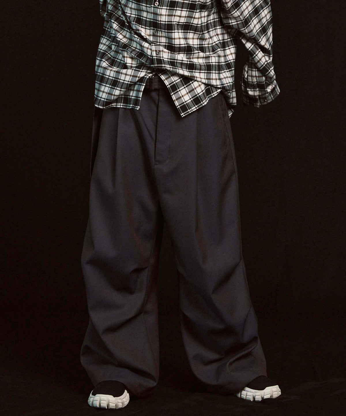 4 Colors Chambray Washable Wool Prime-Wide Snow Pants