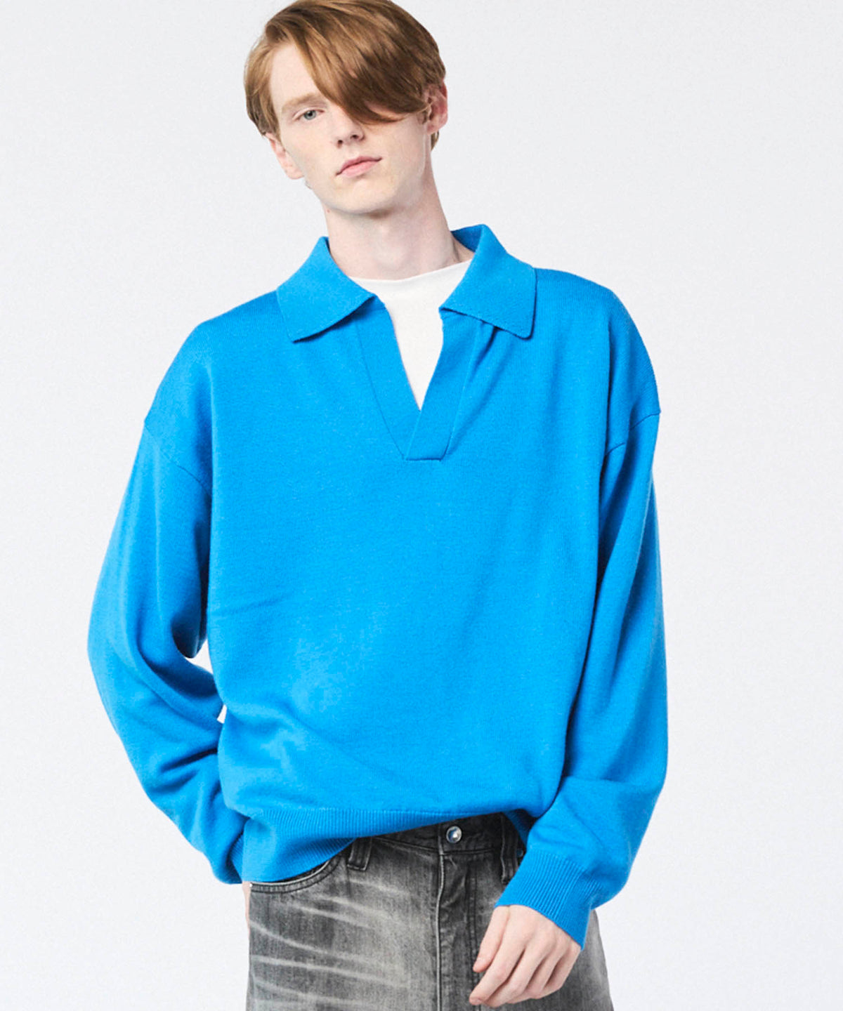 Cashfeel Extra Fine Merino Wool Prime-Over Skipper Knit Pullover