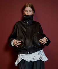 Sheep Leather Swing Top Blouson