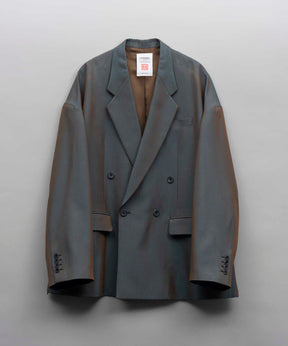Lyocell Twill Chambray Prime-Over Double Tailored Jacket