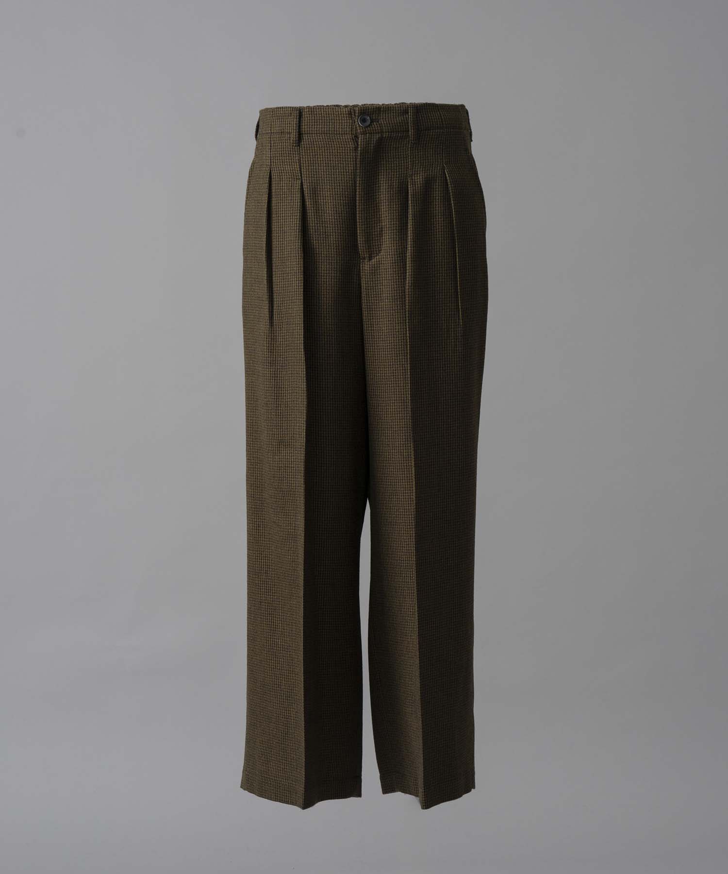 [Italian Dead Stock Fabric] TW-Tuck Wide Pants