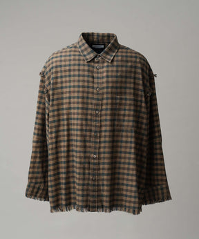 [Sales open at 12:00 pm on Saturday, September 13th] [Italian Dead Stock Fabric] Prime-Over Cut Off Shirts