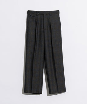 【Italian Dead Stock Fabric】Dress One-Tuck Wide Straight Pants