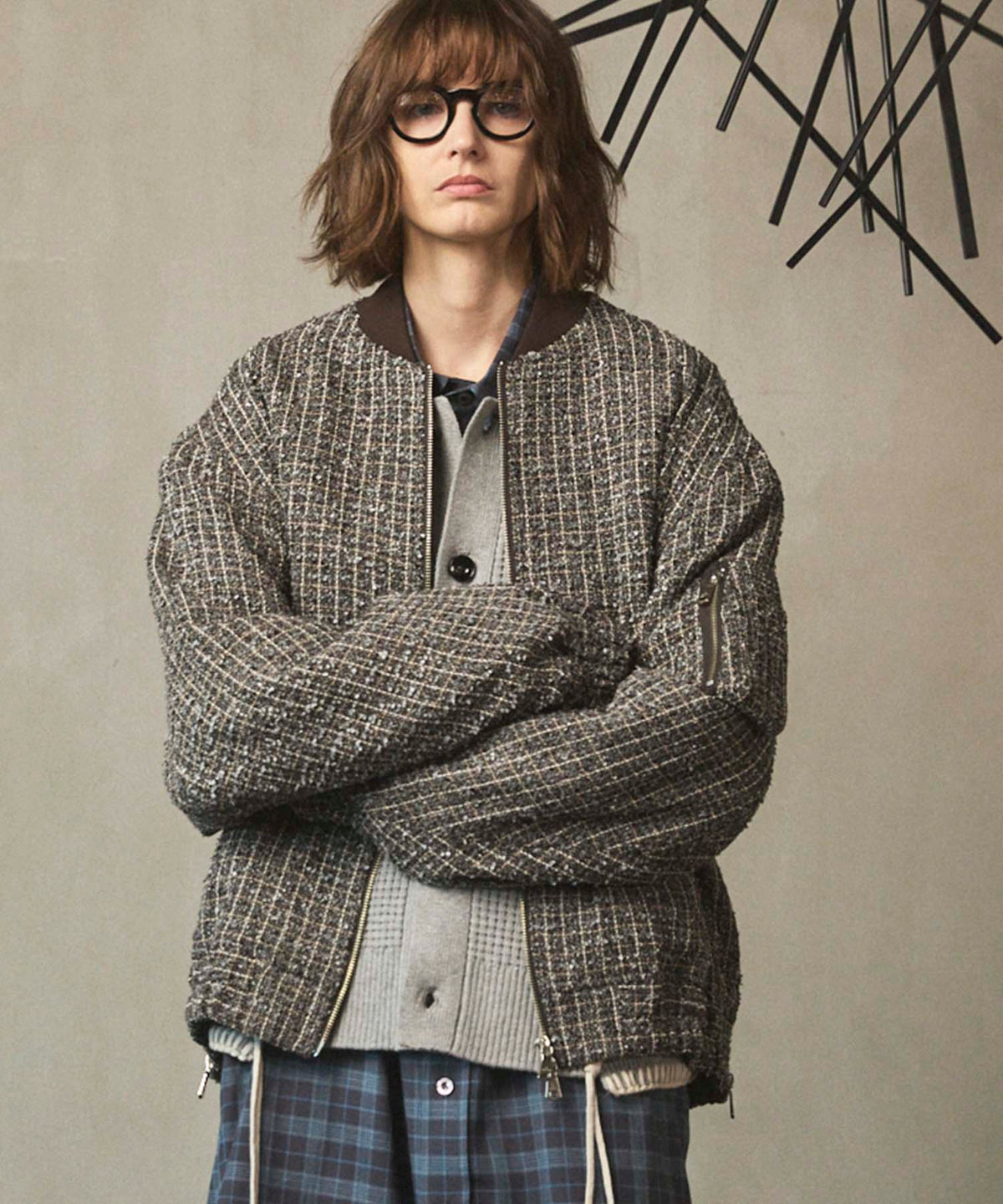 【Italian Dead Stock Fabric】Prime-Over MA-1 Bomber Jacket