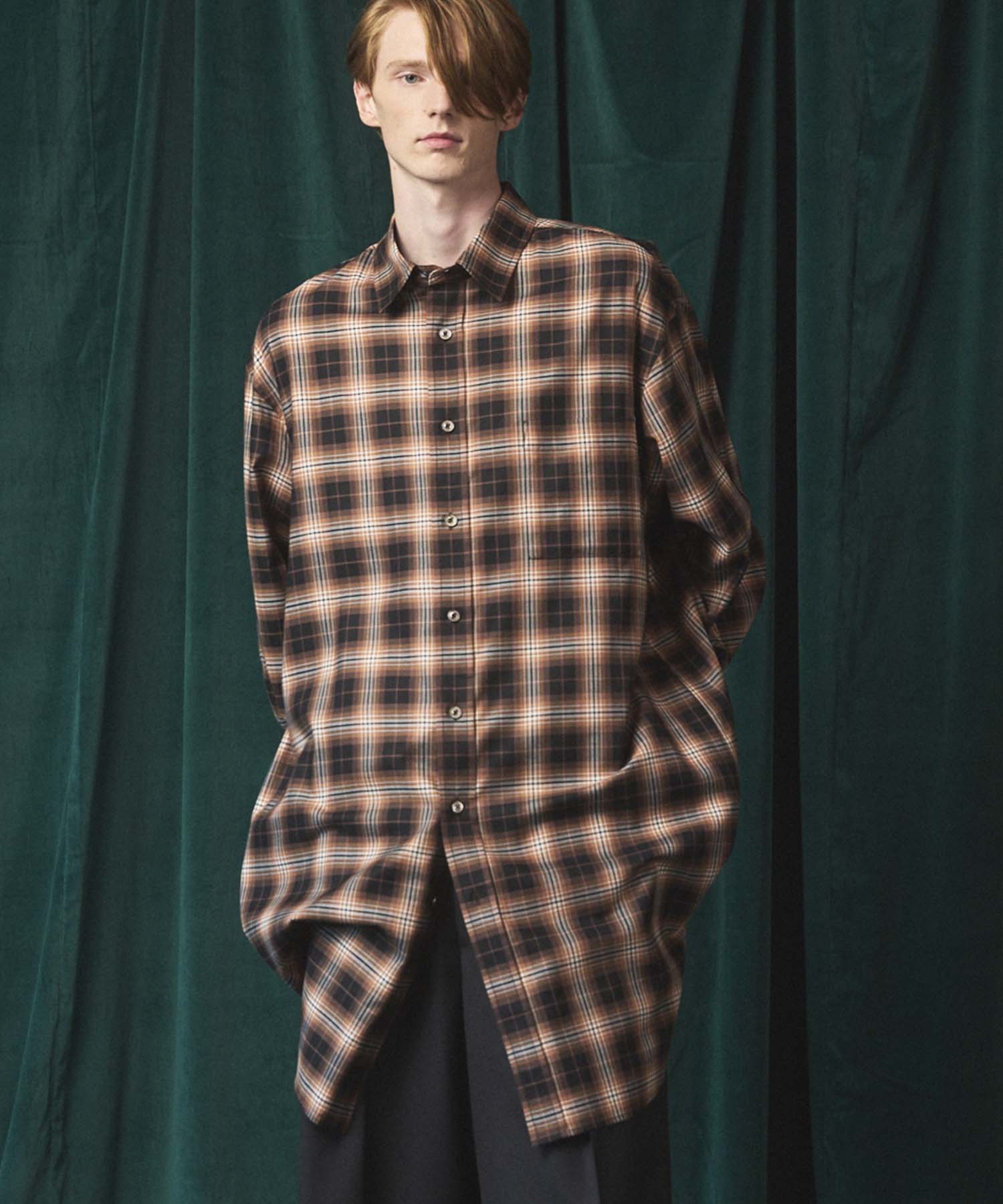 [Sales open at 12:00 on Saturday, September 13th] [Italian Dead Stock Fabric] Prime-Over Maxi Shirts Coat