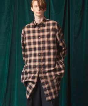 [Sales open at 12:00 on Saturday, September 13th] [Italian Dead Stock Fabric] Prime-Over Maxi Shirts Coat