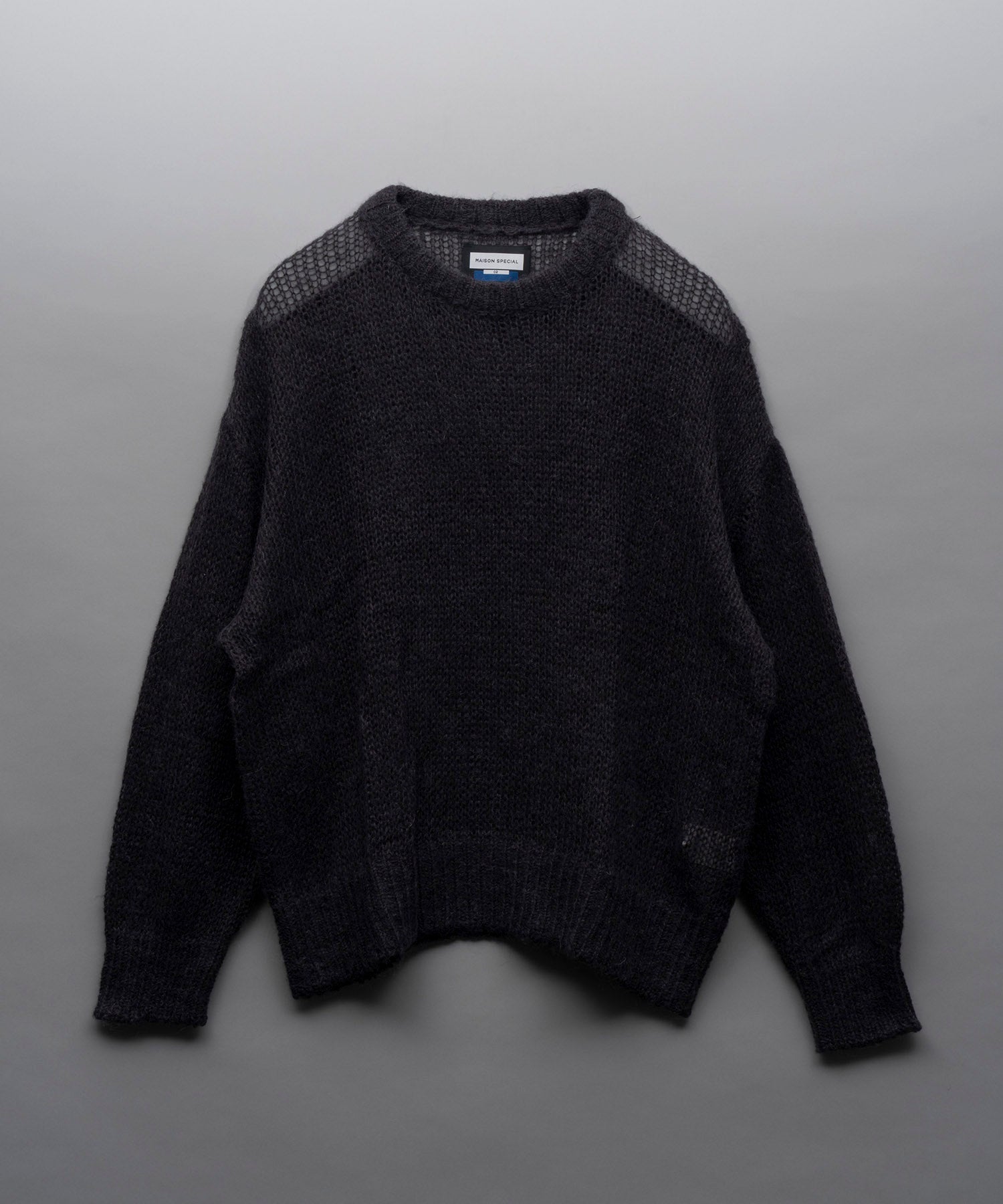 [24AW Pre-Order] Prime-Over Sheer Mohair Wool Knit Pullover